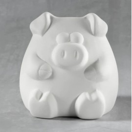 Ceramic Bisque Pig Bankable